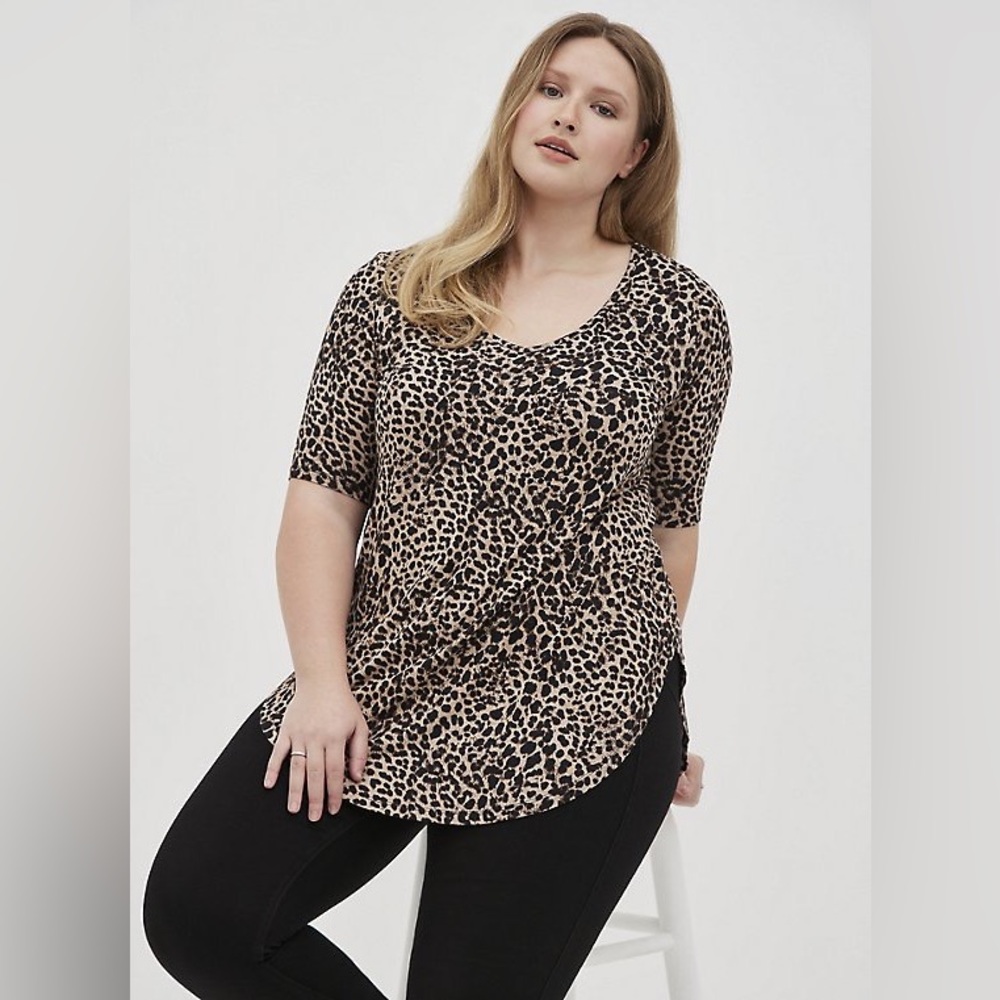 Torrid Favorite Super Soft Tunic in Leopard sz 3
